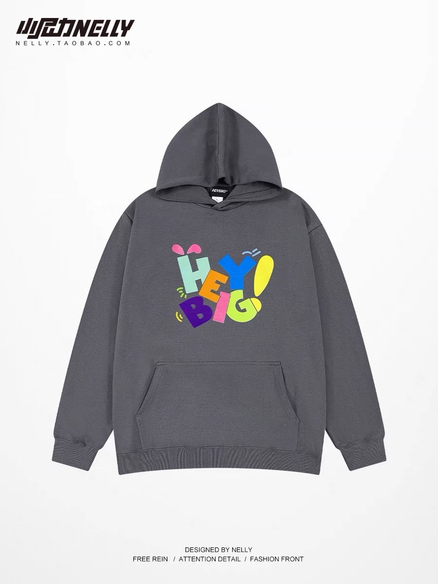 Japanese hooded sweatshirt for men 2023 new autumn trendy brand American lazy chic advanced light mature style top