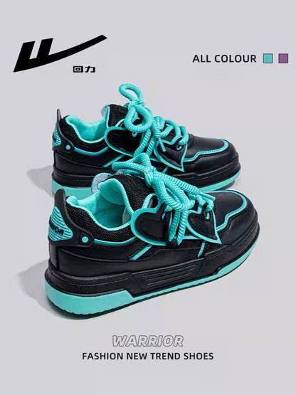 Pull back women's shoes small black shoes 2023 spring and autumn new niche original small love thick-soled sports casual sneakers women