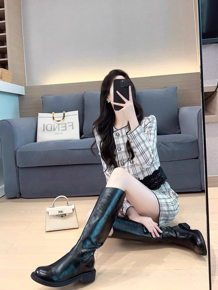 Xiaoxiangfeng suit 2023 autumn and winter new style high-end and elegant lady dignified and elegant mature royal sister two-piece skirt (S5553)