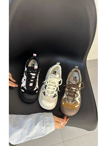 Bo Xiangni's design of ugly and cute dad shoes for women 2023 new autumn thick-soled casual internet celebrity popular retro sports shoes