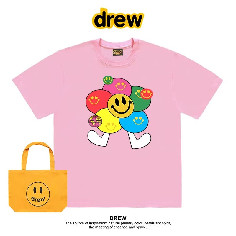 drew American trendy brand Crayon Shin-chan short-sleeved T-shirt men and women ins loose summer heavy cotton casual couple outfit