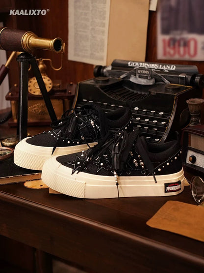 Kaalixto Tang Detective 1900 joint model national trend niche design star shoes casual versatile men and women canvas shoes