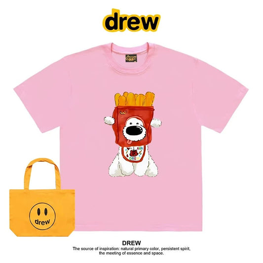 drew American trendy brand Crayon Shin-chan short-sleeved T-shirt men and women ins loose summer heavy cotton casual couple outfit