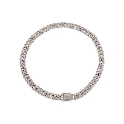 Full diamond personalized design necklace 2021 new women's hip-hop street punk clavicle chain European and American neck chain