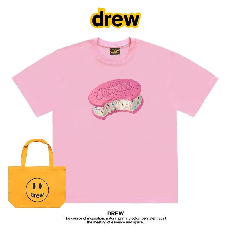 drew American trendy brand Crayon Shin-chan short-sleeved T-shirt men and women ins loose summer heavy cotton casual couple outfit