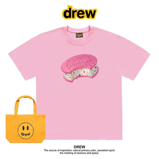 drew American trendy brand Crayon Shin-chan short-sleeved T-shirt men and women ins loose summer heavy cotton casual couple outfit