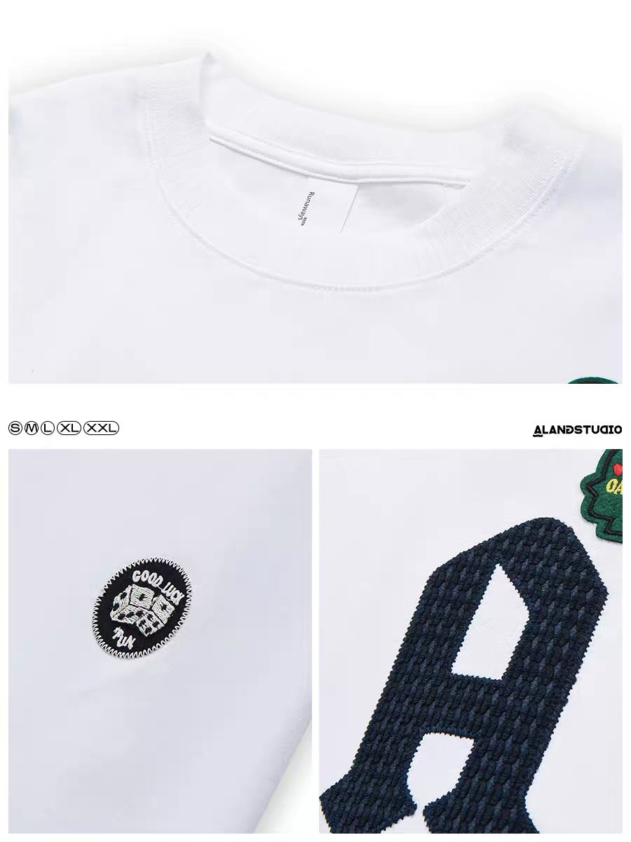 Xu Tailang American fashion brand trend short-sleeved T-shirt men's summer Korean version handsome versatile half-sleeved 2023 new T-shirt