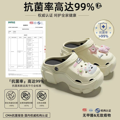 Women's Non-Slip EVA Clogs for Pregnant Women – Odor-Resistant, Thick-Soled, Closed-Toe Sandals with Arch Support (Suitable for Beach & Casual Wear)