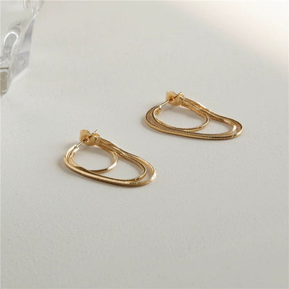 S925 silver needle ins earrings simple cold style earrings tassel earrings fairy temperament Korean high-end earrings