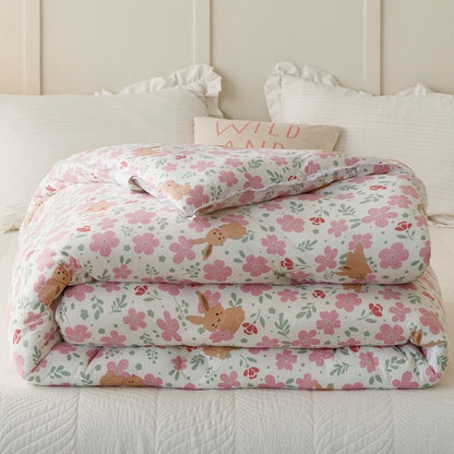 Class A soybean fiber knitted cotton summer cool quilt machine washable summer children's thin quilt spring and autumn summer air conditioning quilt