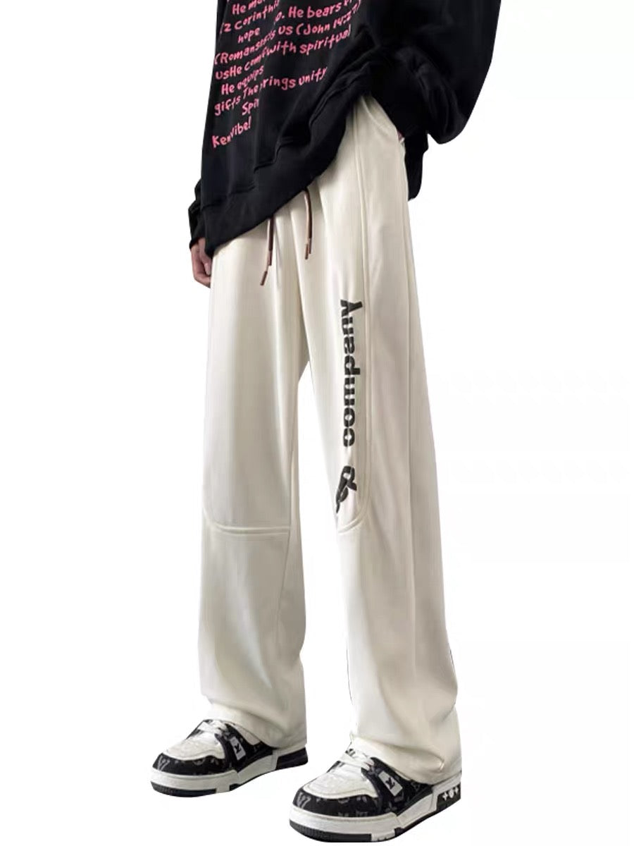 American hiphop spring and autumn trousers men's high street fashion brand casual sweatpants European and American style vibe sports trousers