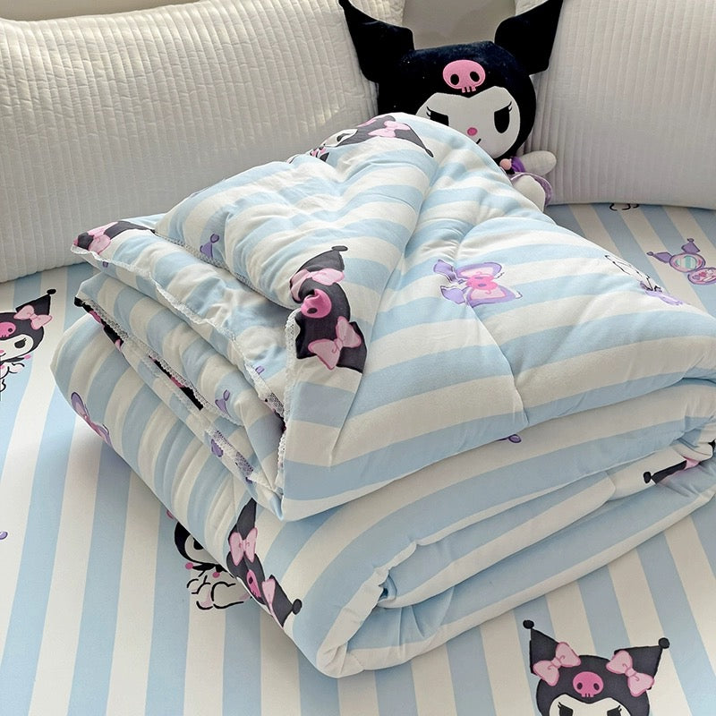 Class A soybean fiber knitted cotton summer cool quilt machine washable summer children's thin quilt spring and autumn summer air conditioning quilt