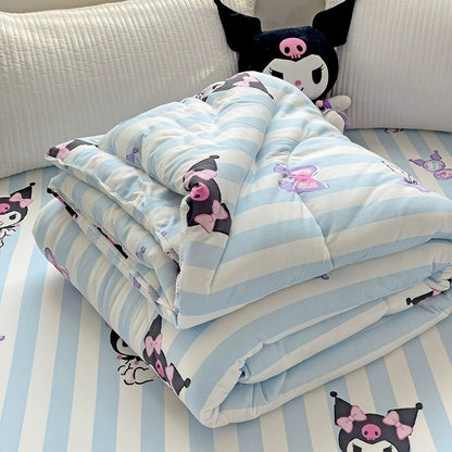Class A soybean fiber knitted cotton summer cool quilt machine washable summer children's thin quilt spring and autumn summer air conditioning quilt