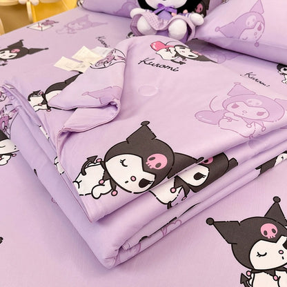 Class A soybean fiber knitted cotton summer cool quilt machine washable summer children's thin quilt spring and autumn summer air conditioning quilt