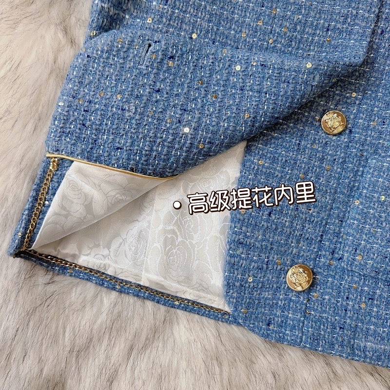 Fengyi high-end small fragrance suit female 2023 autumn and winter new fashion temperament thin and age-reducing two-piece suit