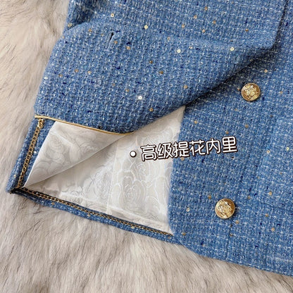 Fengyi high-end small fragrance suit female 2023 autumn and winter new fashion temperament thin and age-reducing two-piece suit