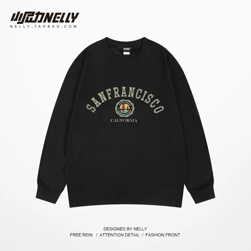 oversize sweatshirt men's heavyweight autumn ins fashion brand high street autumn clothes Zhongshan factory spring and autumn hooded long-sleeved t-shirt