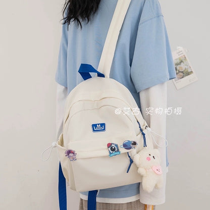 Small fresh and high-value all-match backpack new ins Fengsen department shopping small school bag light and compact backpack female