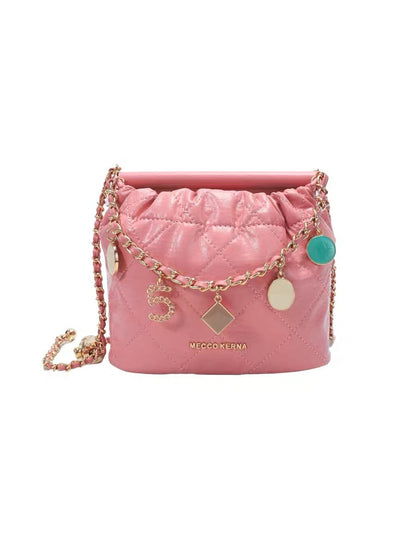 Nanfeng xMECCO KERNA Fifth Avenue Bucket Bag Women's 2023 New Summer Chain Shoulder Crossbody Bag