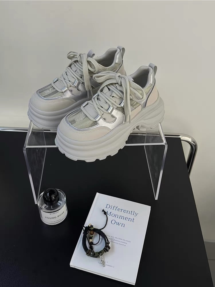 Bo Xiangni's super popular daddy shoes for women 2023 autumn new thick-soled lightweight and height-increasing Internet celebrity popular sports shoes this year