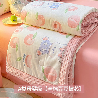 Soybean fiber cotton bean quilt thick winter quilt core single children's pure cotton summer cool quilt spring and autumn air conditioning quilt