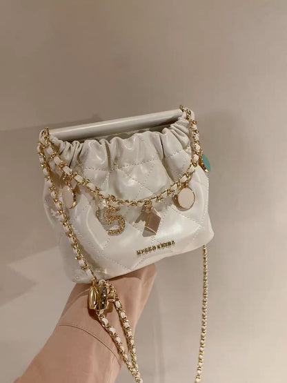 Nanfeng xMECCO KERNA Fifth Avenue Bucket Bag Women's 2023 New Summer Chain Shoulder Crossbody Bag