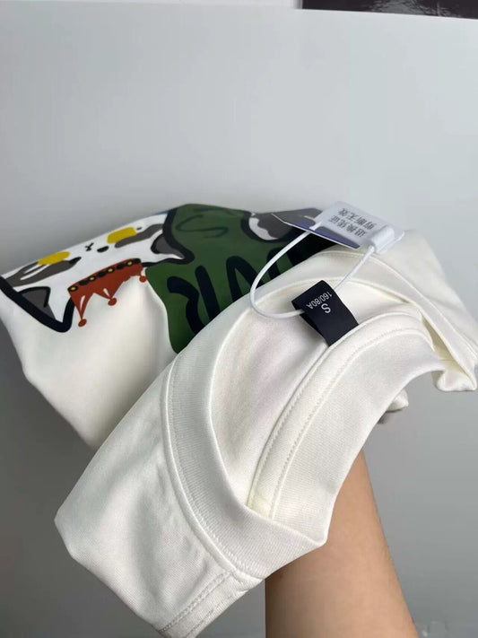 Foreign trade cut label tail order ~ counter withdrawal American trend summer short-sleeved T-shirt men and women pure cotton loose versatile