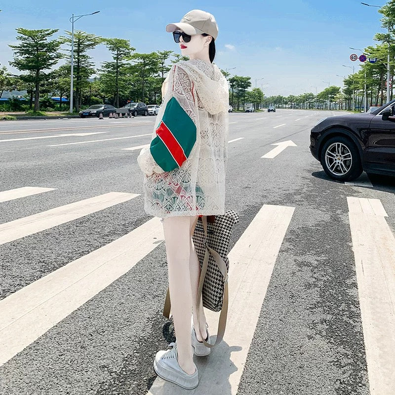 European street sun protection clothing casual fashion suit for women summer 2023 new style fashionable shorts sports two-piece set