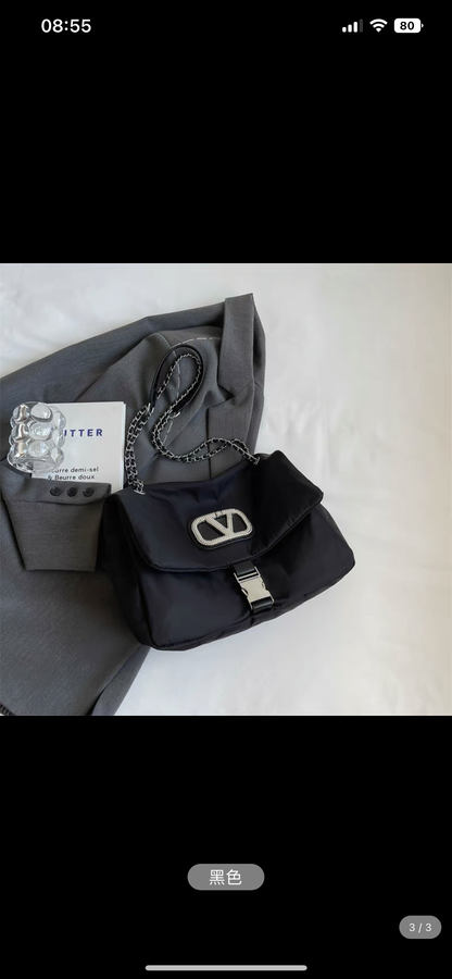 Fashion casual chain portable large-capacity bag women's new denim tote bag 2023 high-end underarm bag