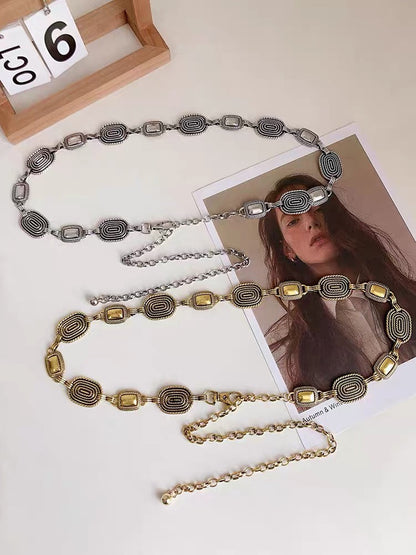 Waist chain women's summer new high-end decorative belt with dress suit Korean version ins fashion all-match belt