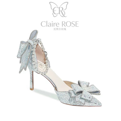 Princess Claire Rose Coronation Gift Box – Crystal Stiletto Heels; a Birthday Gift for Girls (Ideal for 18th Coming-of-Age Celebrations)