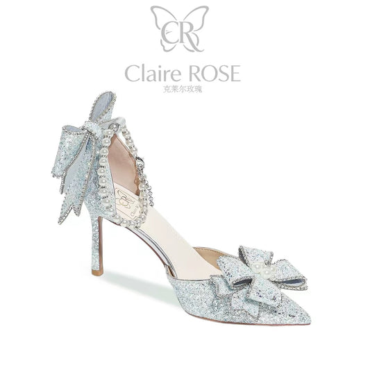 Princess Claire Rose Coronation Gift Box – Crystal Stiletto Heels; a Birthday Gift for Girls (Ideal for 18th Coming-of-Age Celebrations)