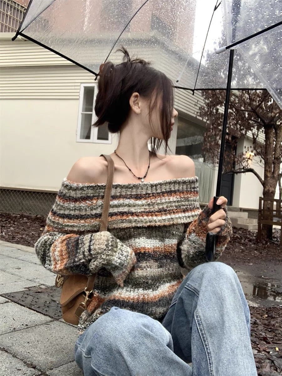 Girls off sales the shoulder sweater
