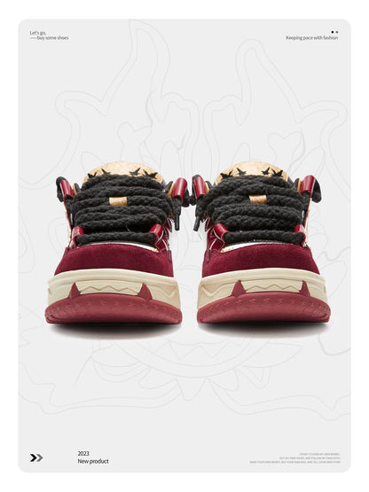 Senguoguo [New Year's Day New Products] Year of the Dragon Limited Edition/Shoes for Men 2024 New Thick-soled National Fashion Sneakersf