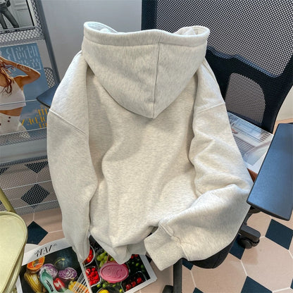 2024 new hot American cat hooded sweatshirt for men and women autumn thin loose national trend niche couple tops