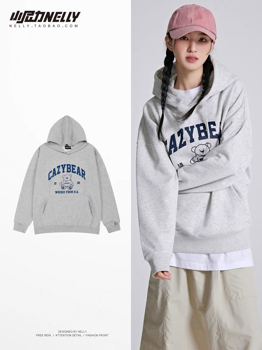 Heavyweight autumn hooded sweatshirt for men, spring and autumn trendy brand, versatile teenagers, oversize American tops, loose jackets