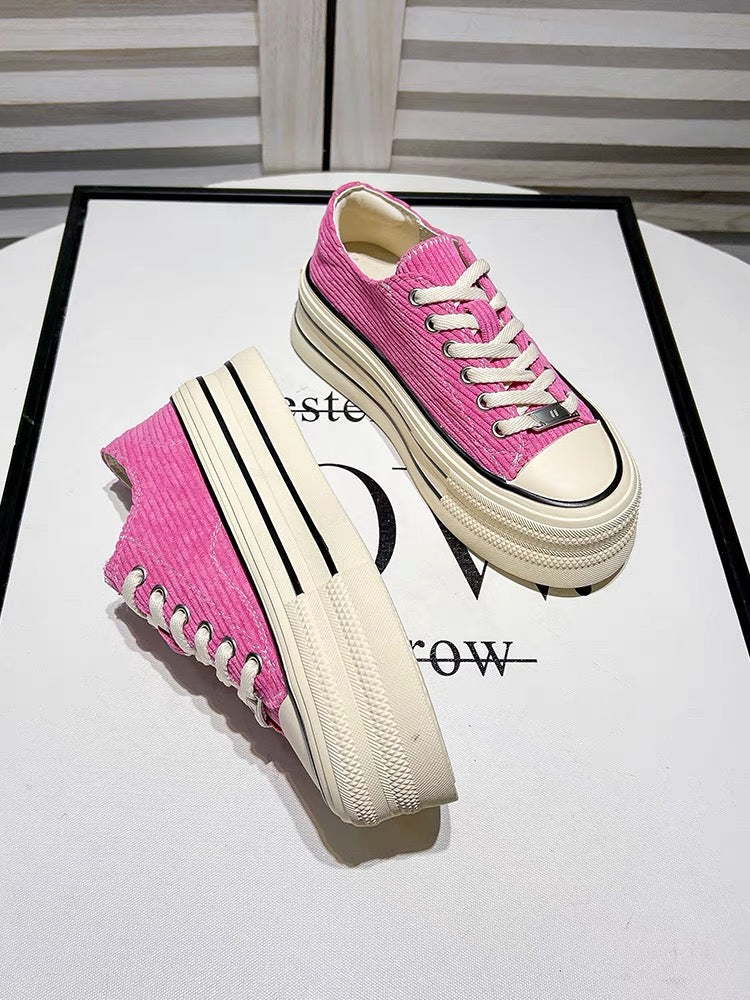 Uncle Jian's new white shoes for women, new versatile breathable spring and autumn canvas sports sneakers, fashionable single shoes (S0131)
