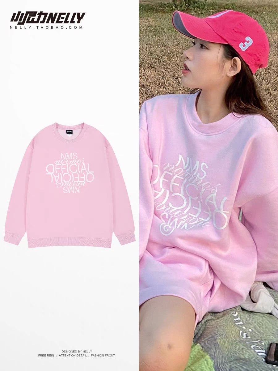 National trend high street American new style sweatshirts for men and women in autumn and winter hiphop couples long-sleeved T-shirts loose jackets for boys (N0928)