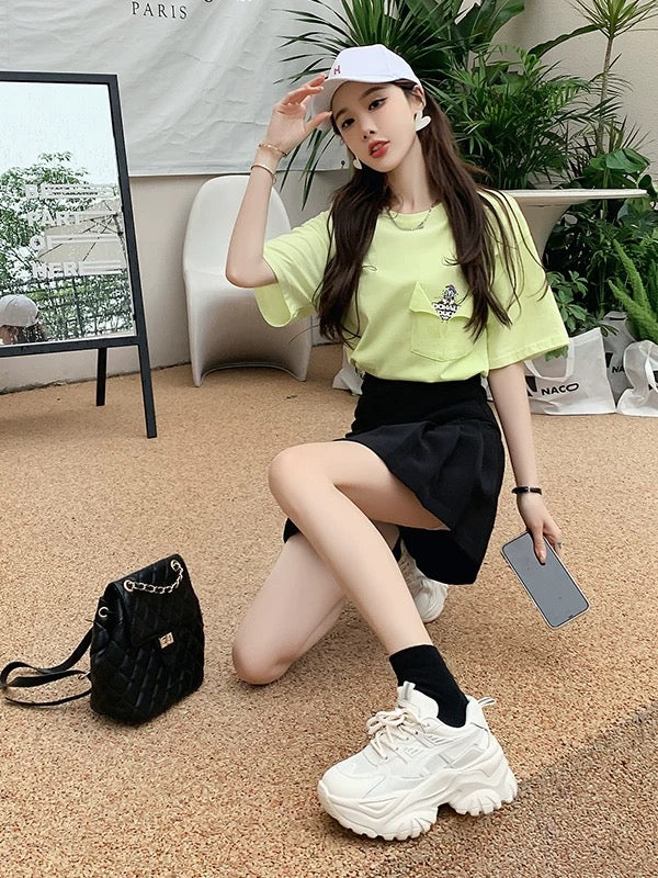 Thick-soled dad shoes for women 2025 new summer thin breathable mesh height-enhancing sports white casual versatile shoes