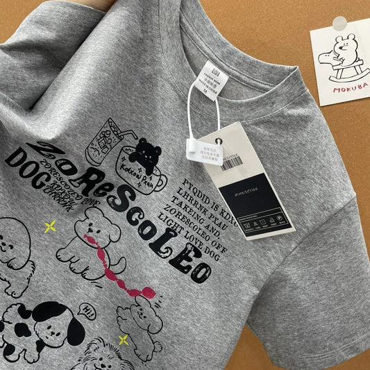 Foreign trade cut label tail order ~ counter withdrawal American trend summer short-sleeved T-shirt men and women pure cotton loose versatile