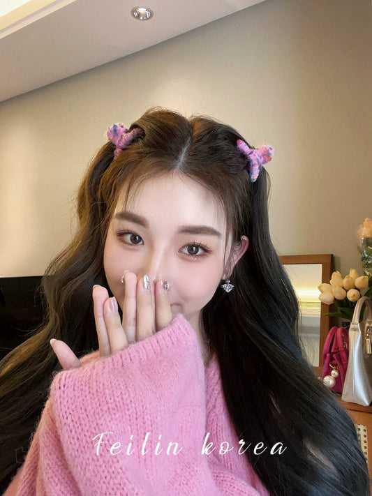 Autumn and winter broken hair hair clips with eight-character bangs 2023 small hair clips hair accessories hair clips headdress women's clip side clips