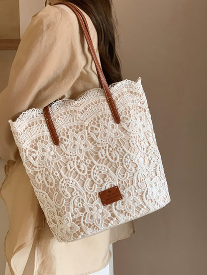 Nanfeng Chio2nd Lace Lady Tote Bag Women 2024 New Summer French Large Capacity Shoulder Bag