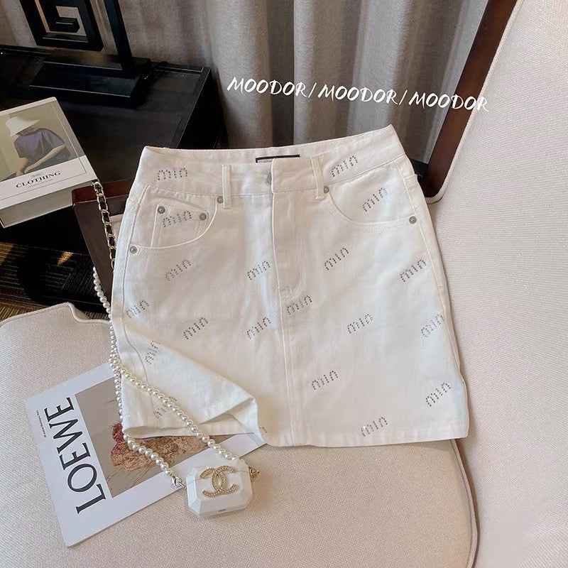 2023 summer new fashion temperament slim high-waist skirt