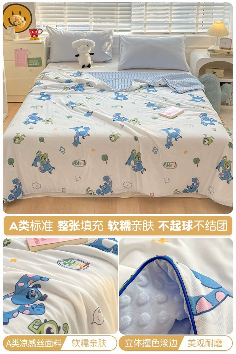 Class A soybean fiber knitted cotton summer cool quilt machine washable summer children's thin quilt spring and autumn summer air conditioning quilt