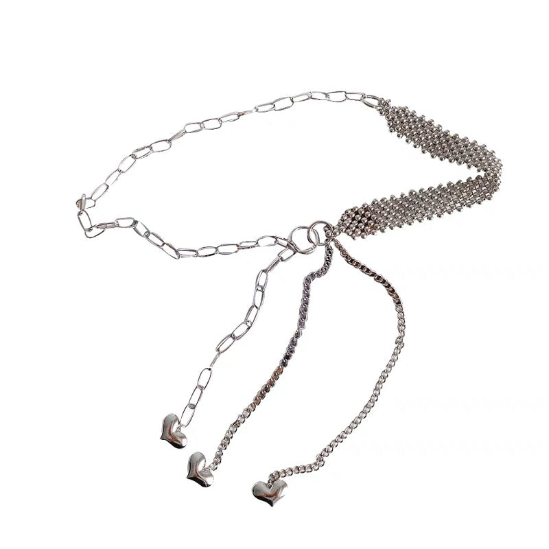 Metal waist chain women's summer fashion ins style new decoration with dress design sense high street personality belt