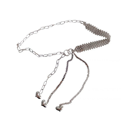 Metal waist chain women's summer fashion ins style new decoration with dress design sense high street personality belt