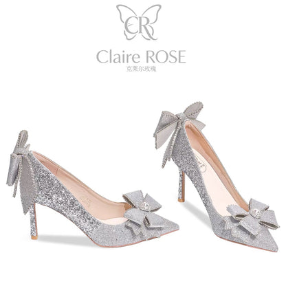 Princess Claire Rose Coronation Gift Box – Crystal Stiletto Heels; a Birthday Gift for Girls (Ideal for 18th Coming-of-Age Celebrations)