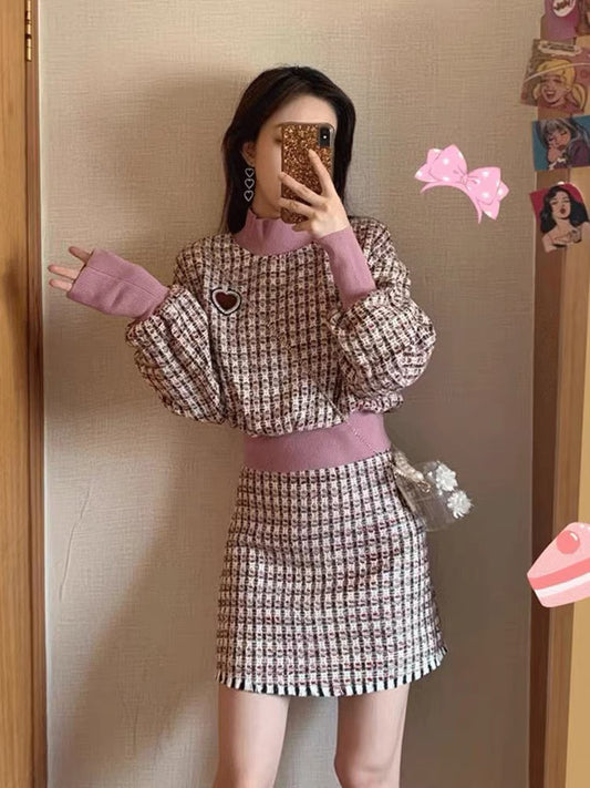 [Fan Welfare] Casual fashionable high skirt suit early spring 2023 new women's two-piece suit Western style T3495