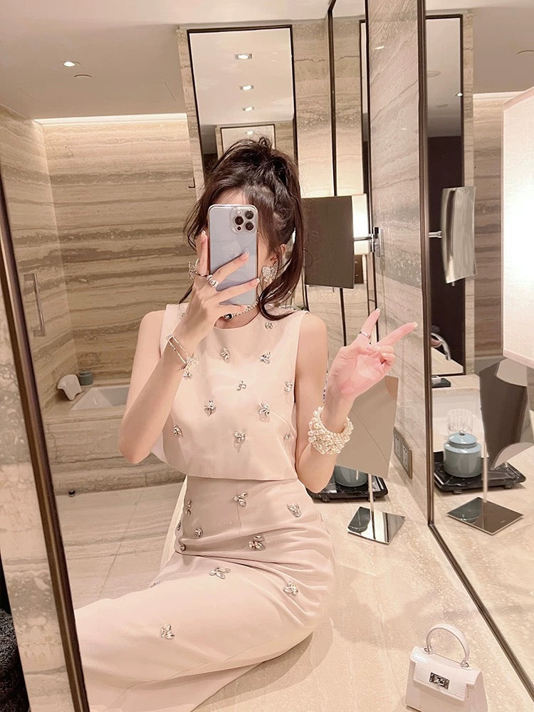 BETTER LS 2024 summer new style red suit for women half skirt lady temperament two-piece suit
