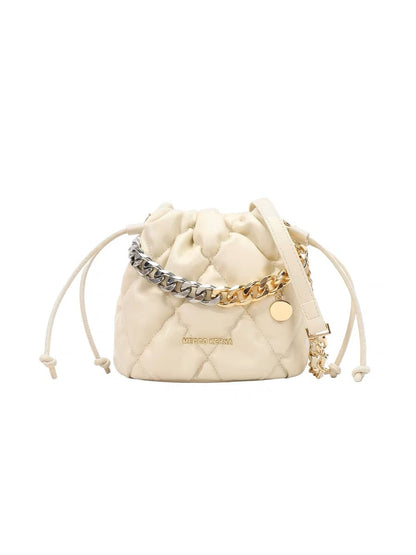 Nanfeng xMECCO KERNA Paris Sleepless Bucket Bag Women's Spring Diamond Chain Hand-held Shoulder Messenger Bag